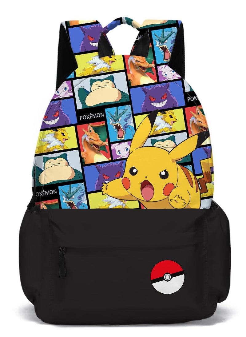 Pokemon - 【School Season】Pokemon Pikachu Children Cartoon Backpack Student Class Schoolbag Suitable for 15 Inch Laptop Bag Travel Bag Leisure Bag - Image 1
