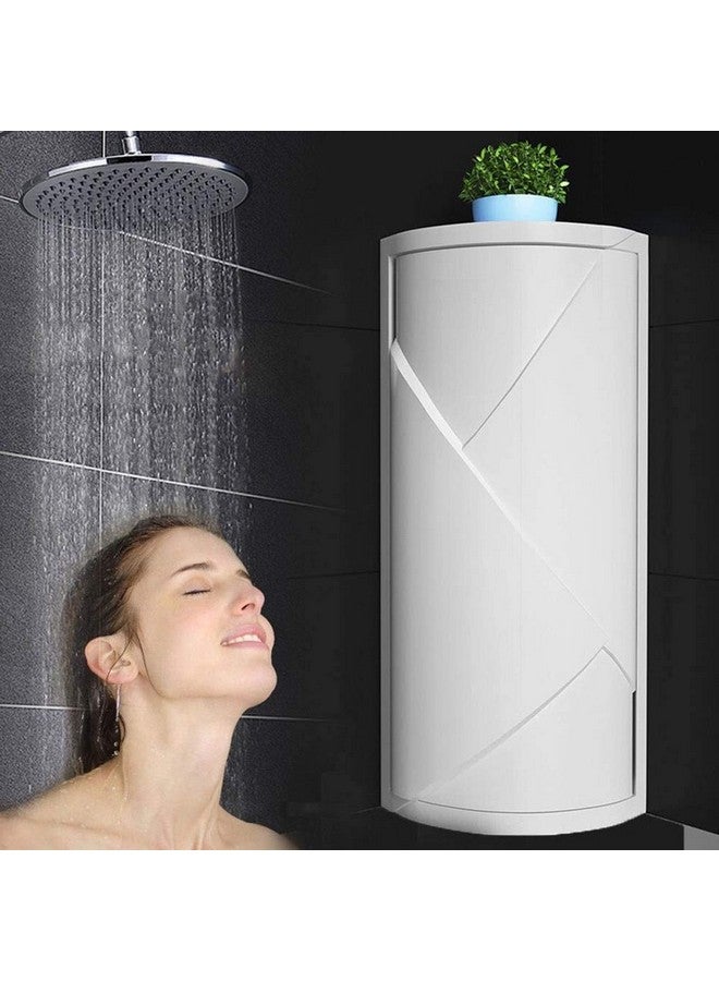 Matiko Plastic Multifunction | Bathroom Kitchen Corner Locker | Cosmetic Storage Rack | Cabinet Storage Shelf | Rotating Triangle Shelf - Image 4