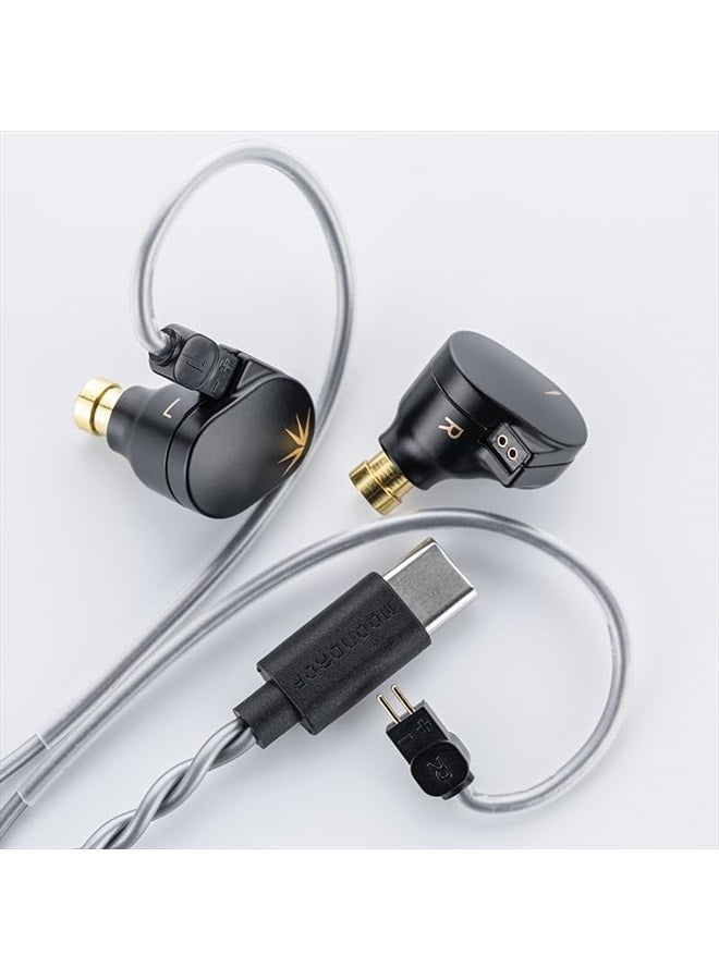 Moondrop CHU II DSP Headphones High Performance Dynamic Driver USB-C in-Ear Monitors Type-C with Microphone Earphone - Image 2