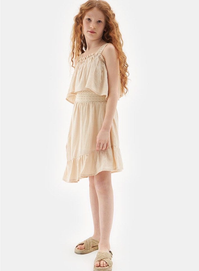 Tyess Girl Beige Skirt - Image 1