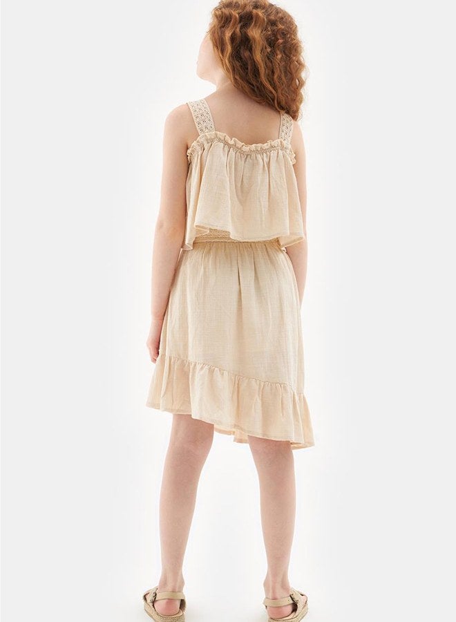 Tyess Girl Beige Skirt - Image 4
