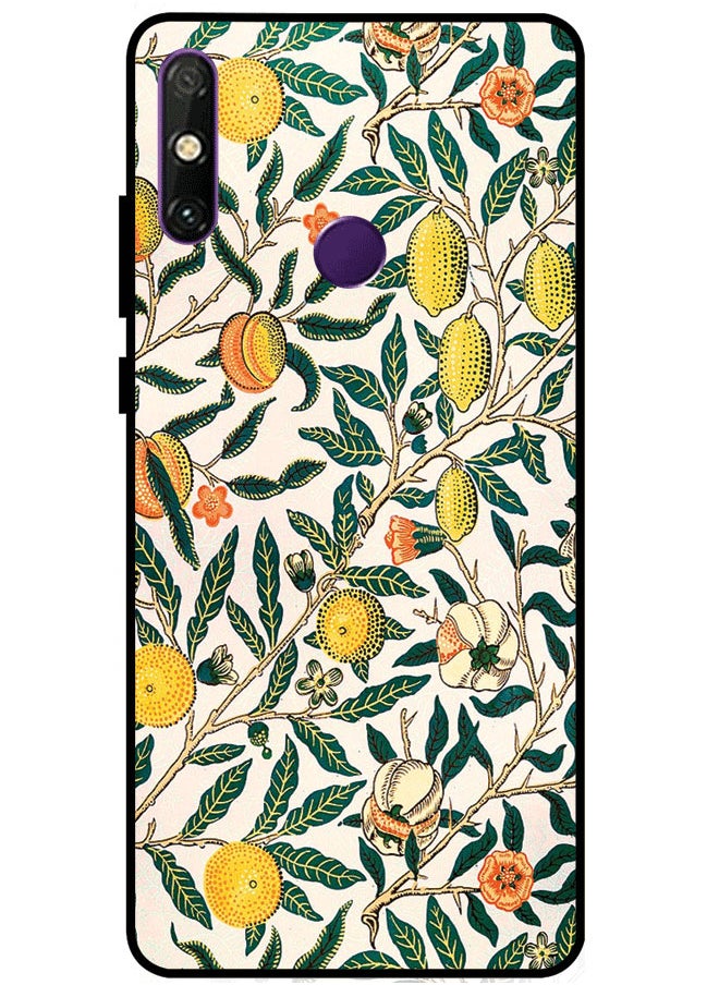 EYE CATCH Protective Case Cover For Huawei Enjoy 20E Green Leaves Pattern Multicolor  - Image 1