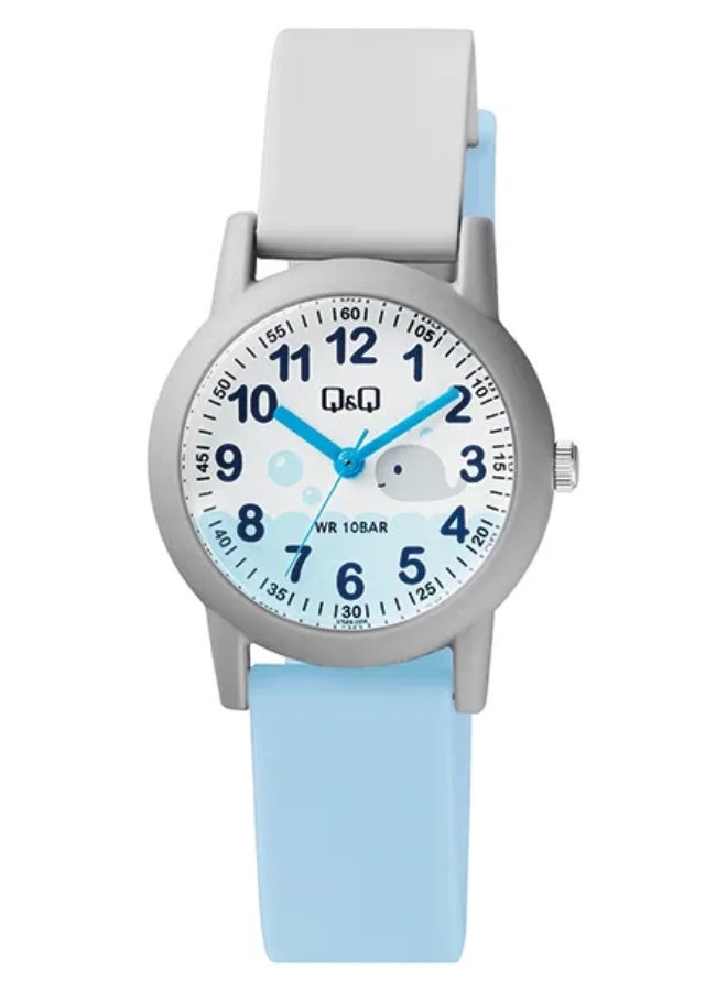 Q&Q Kids Unisex Analog Quartz Watch Grey Blue VS49J006Y - Image 1