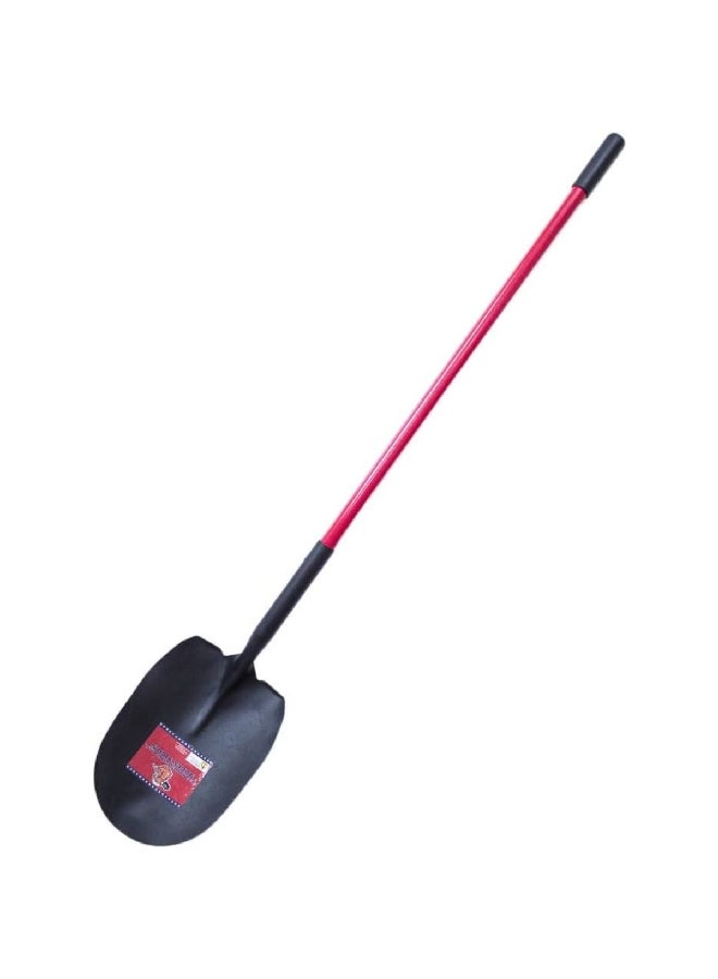 BULLY TOOLS Bunk/Coal Shovel with Long Fiberglass Handle Red and Black 64 x 11 x 5 Inch 92715 - Image 1