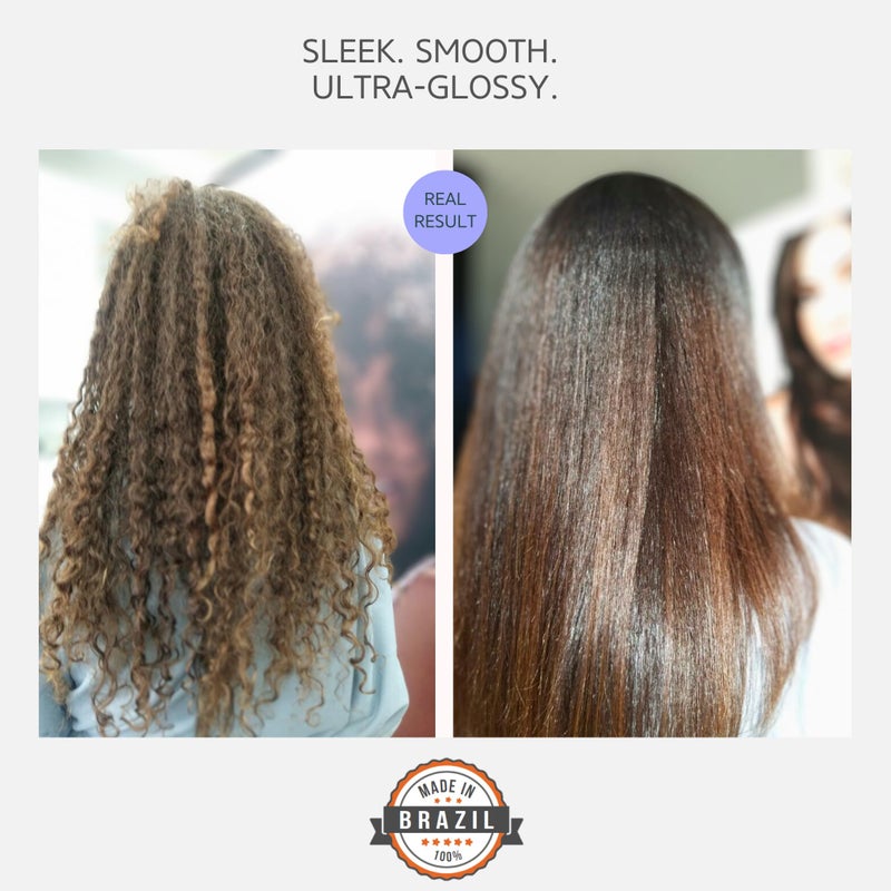 KERAZON Brazilian Keratin Straightening Treatment Kit 2Fl.Oz Buriti Liss Collagen Pro For All Hair Types - Image 2