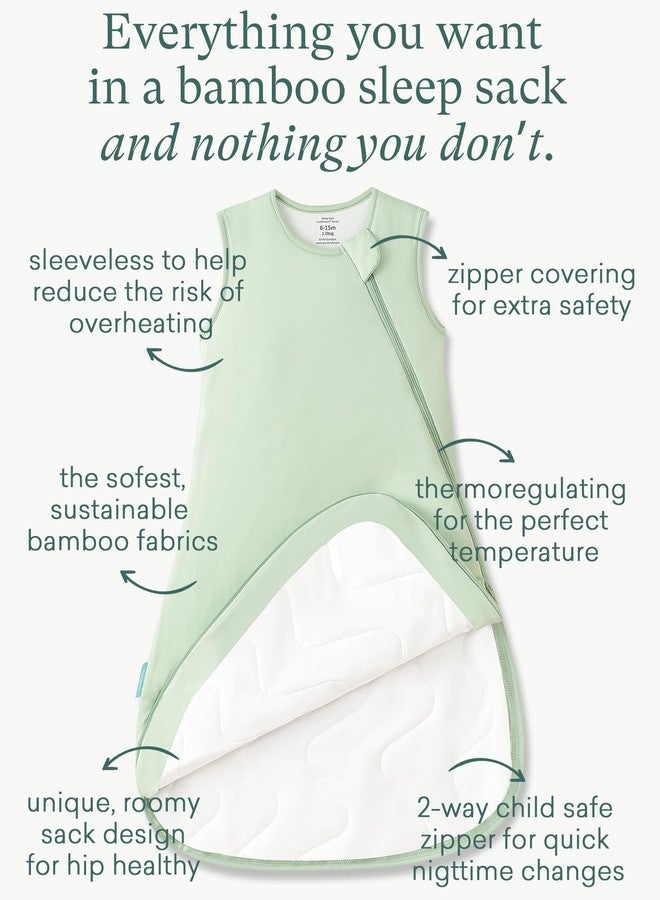 PurComfy Supersoft Sleep Sack 1.0 TOG, Premium Bamboo Viscose Baby Sleeping Bag, 2-Way Safe Zipper Sleep Sacks 6-15 Months - Image 2