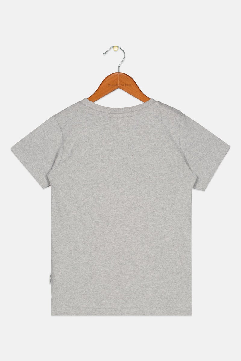 Naruto Kids Boy Crew Neck Short Sleeve Printed T-Shirts, Grey Melange - Image 2