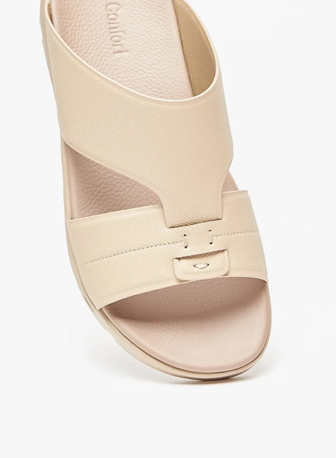 Le Confort Men's Solid Slip-On Arabic Sandals