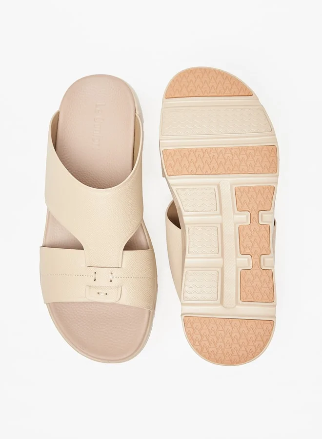 Le Confort Men's Solid Slip-On Arabic Sandals