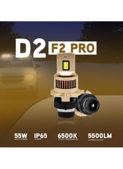 Toby's Toby's Upgraded F2 PRO D2 Hid to Led Headlight 5500LM 800% Brighter Real 1:1 Size 6500K Cool White Direct Installation  - Image 2