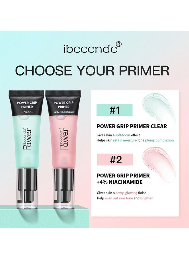 ibcccndc - Power Grip Primer -Pore Primer Pre Makeup Gel,Power Grip Primer,Pore Shrink Cream Isolation Concealer Cream Invisible Pore,Even Skin Tone Lasting Hydrating For All Skin (#01) - Image 1