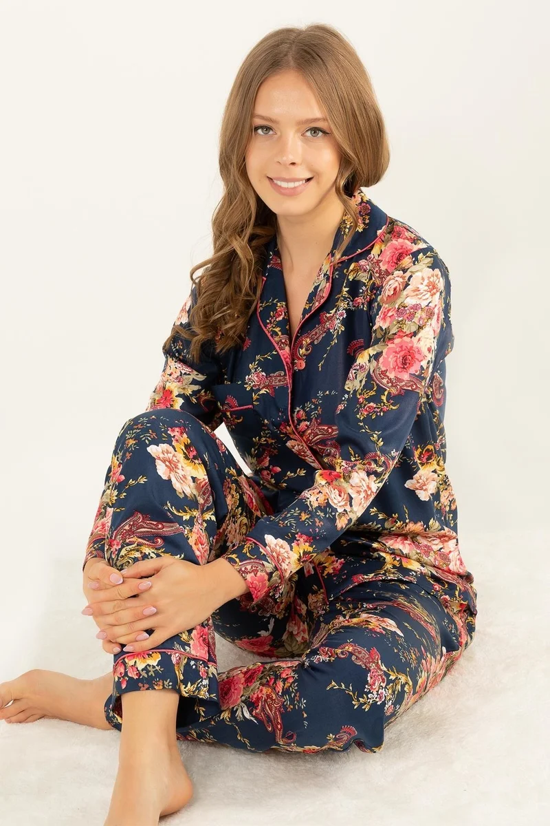 DoReMi Natural Viscose Soft Buttoned Pajamas Set