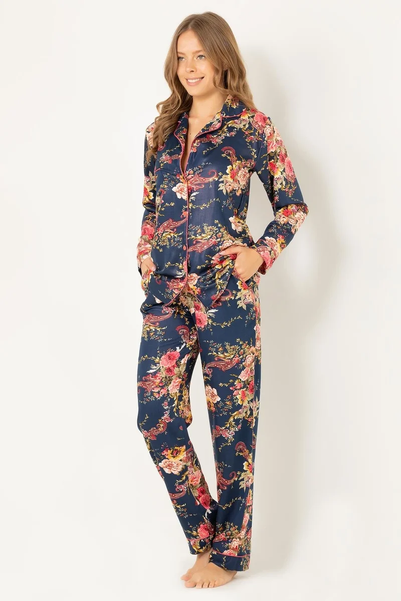 DoReMi Natural Viscose Soft Buttoned Pajamas Set