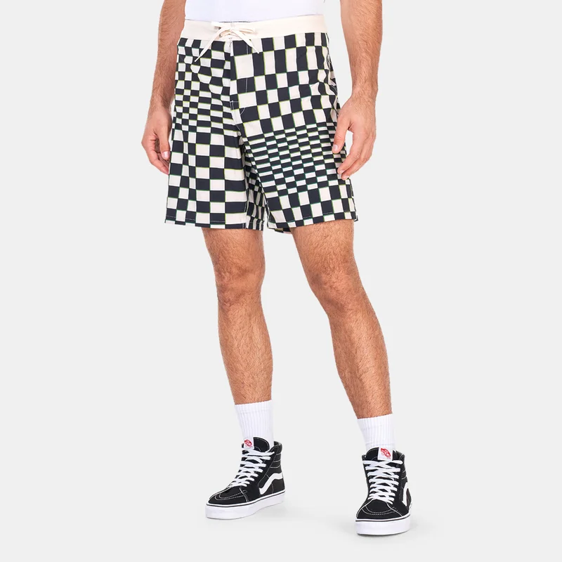 VANS Men's Skewed Checkerboard Board Shorts