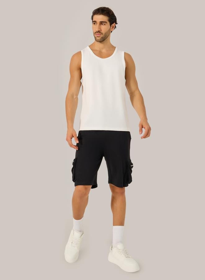 Styli Regular Fit Ribbed Round Neck Vest T-Shirt - Image 2