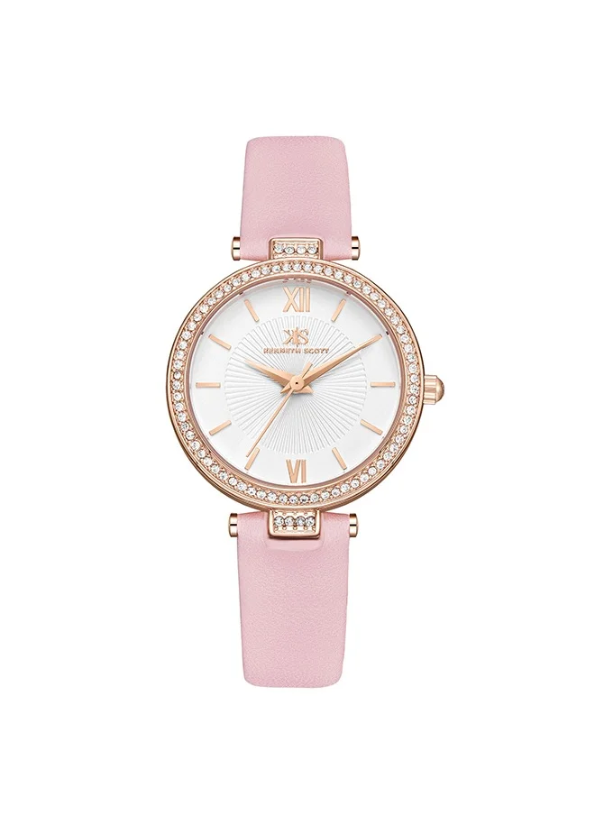 KENNETH SCOTT Kenneth Scott K23539-RLPW Women Analog Display Watch & Polyurethane Strap Pink