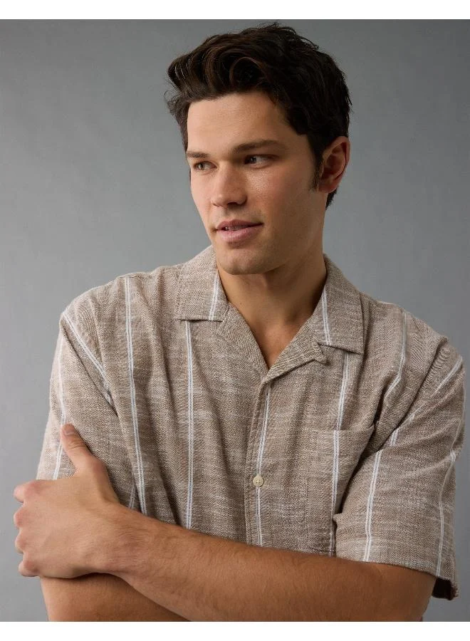 AE Poolside Striped Button-Up Shirt