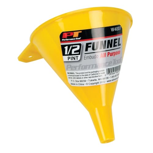 Performance Tool W4007 All Purpose Funnel, 1/2 Pint Capacity - Image 1