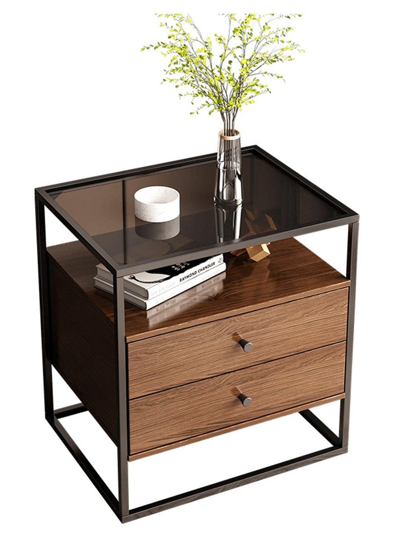 هيكسدريم طاولة جانبية HXDream، طاولة جانبية للسرير مع درج، طاولة قهوة لأريكة غرفة المعيشة، مناسبة للدراسة وغرفة المعيشة وغرفة النوم - Image 1
