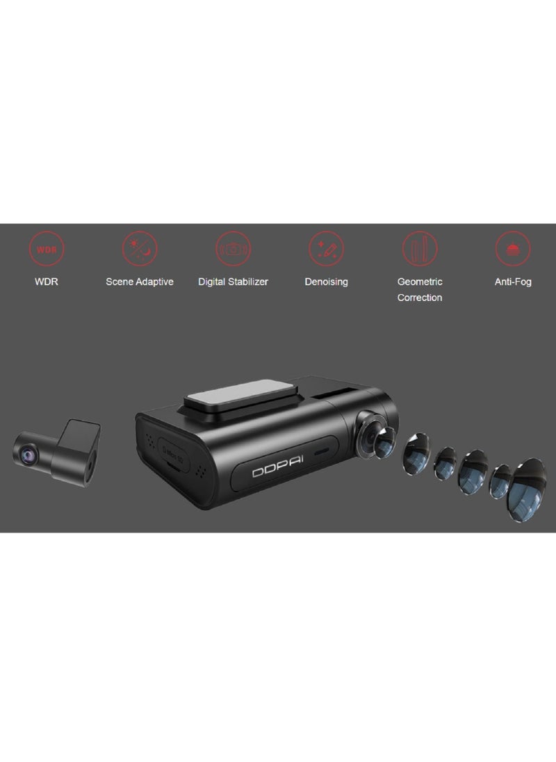 ddpai DDPAI X2S PRO Parking Monitoring Master 24-hour parking monitor IPS power management 1440P HD recording Front and rear HD recording  - Image 4