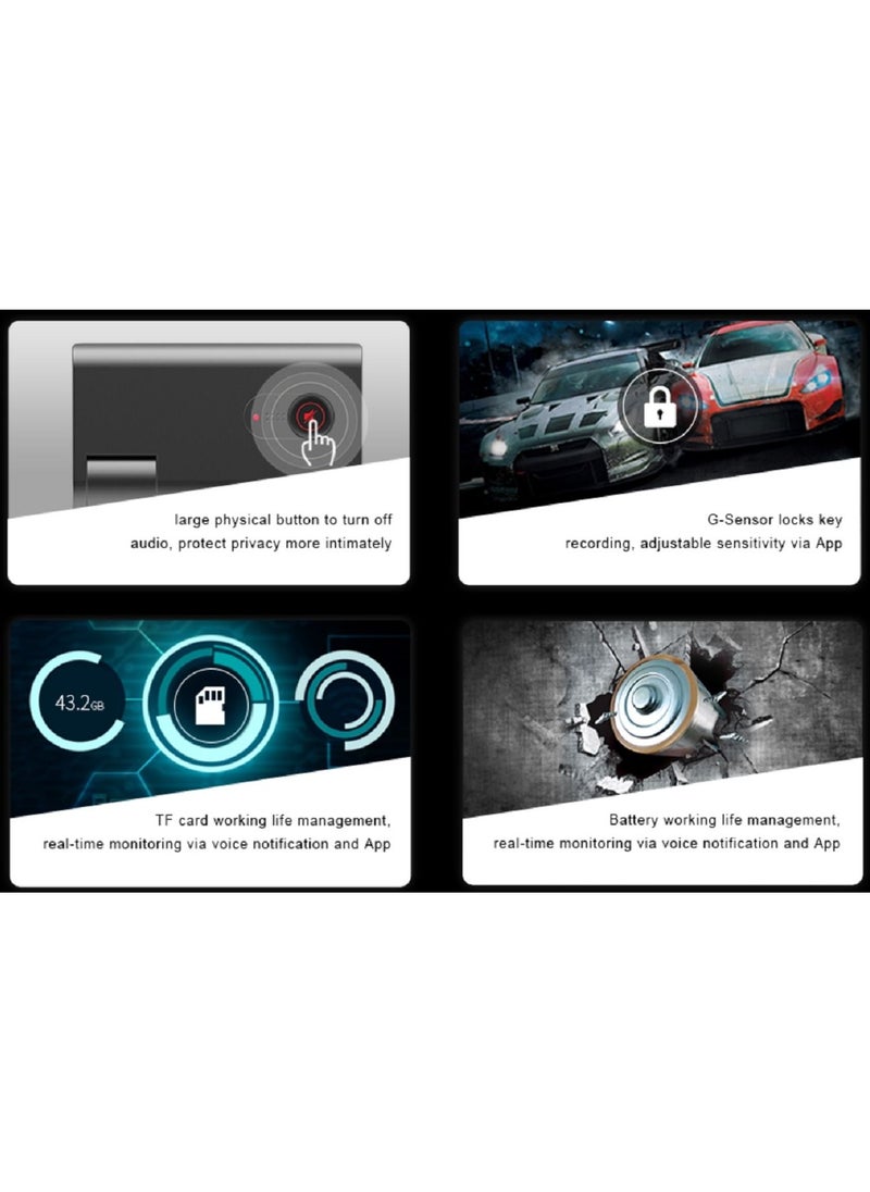 ddpai DDPAI X2S PRO Parking Monitoring Master 24-hour parking monitor IPS power management 1440P HD recording Front and rear HD recording  - Image 5