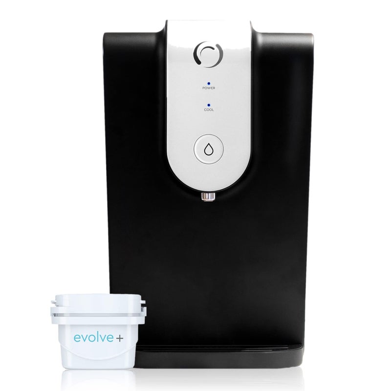 Aqua Optima Lumi Chilled Filtered Water Dispenser  82L Total Capacity  1 x 30 Day Evolve Water Filter Catridge for Reduction Of Microplastics Chlorine Limescale  Other Impurities