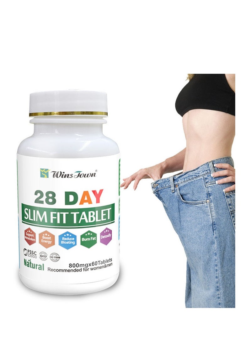 Wins Town lotus leaf Slim Flat Tummy Tablet Weight Loss pill,dietary supplements,Digestion and Metabolism,60 tablets  - Image 1