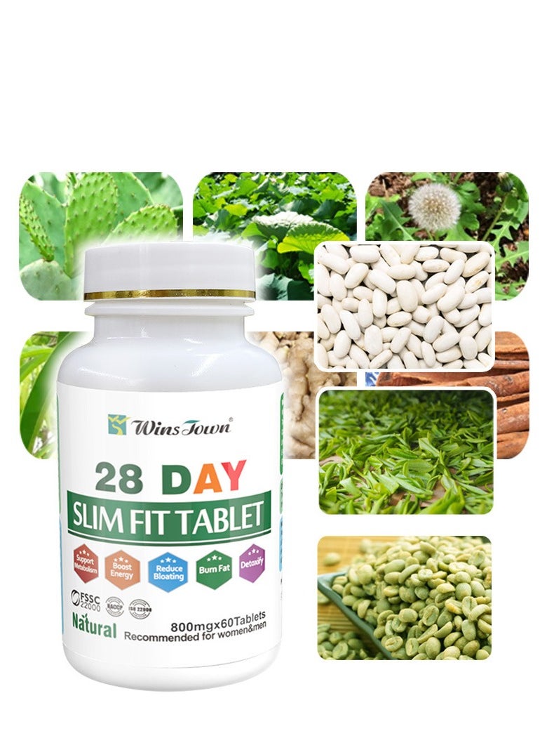 Wins Town lotus leaf Slim Flat Tummy Tablet Weight Loss pill,dietary supplements,Digestion and Metabolism,60 tablets  - Image 2