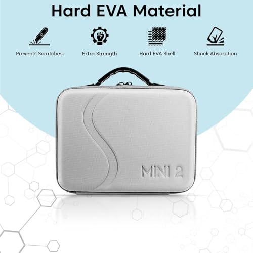 Sounce Premium Hard Shell Carrying Case for DJI Mini 2 & Mini 4K – Portable, Waterproof & Shockproof Travel Storage Bag with Adjustable Shoulder Strap Secure for Drone (No DJI Products Included) - Image 5
