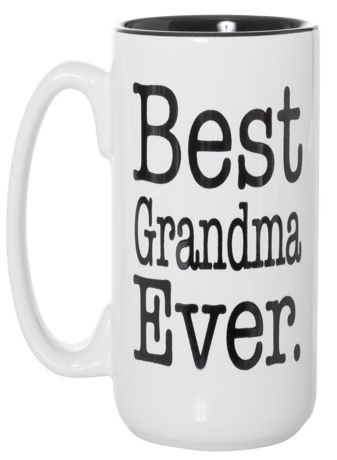 Artisan Owl Best Grandma Ever Coffee Mug – 15oz Ceramic Gift Cup with Black Inlay for Grandparent. Women, Mothers, Nana, or New Grandmas - Image 1