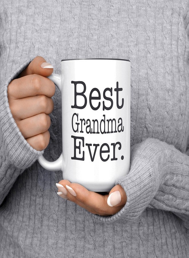 Artisan Owl Best Grandma Ever Coffee Mug – 15oz Ceramic Gift Cup with Black Inlay for Grandparent. Women, Mothers, Nana, or New Grandmas - Image 5