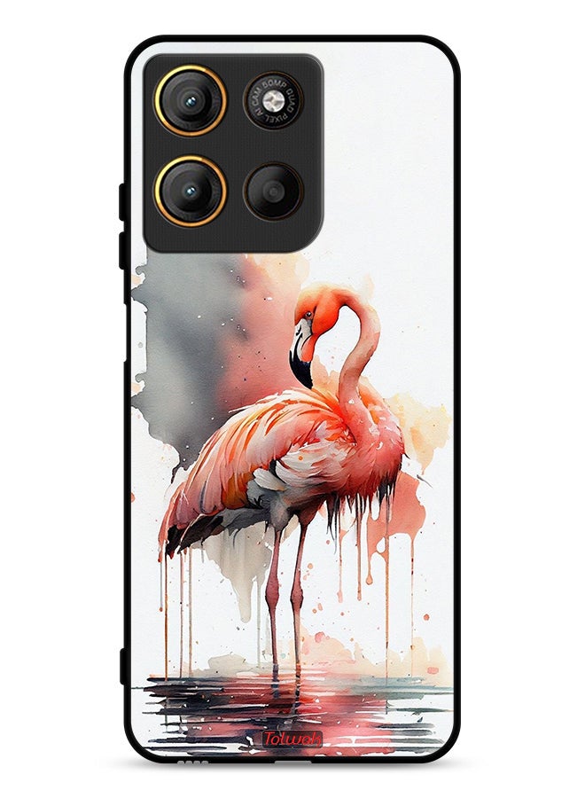 Tolwak Motorola Moto G15 Protective Case Cover Tropical Watercolor Art