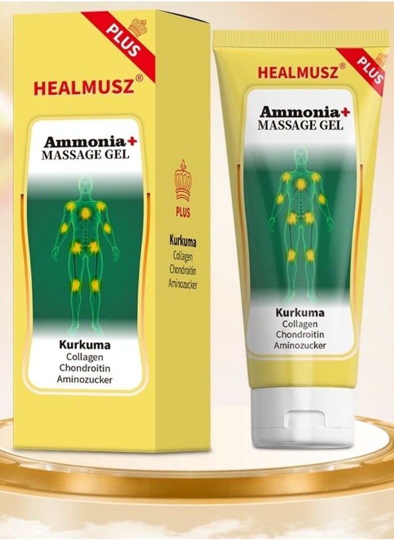 HEALMUSZ 100ml Ammonia Massage Gel Joint Massage Gel with Turmeric and Collagen Joint and Muscles Pain Relief Cream Joint Pain Relief Cream Joint Soothing and Repair Muscles Damage Joint Pain Relief and Care Gel  - Image 3