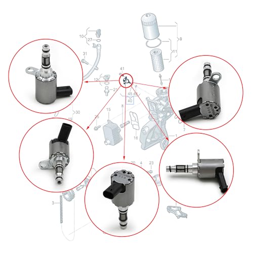 Sprwinautummer Oil Pressure Control Solenoid Valve VVT Actuator Valve 06K115243AA Replacement For VW Golf Sharan Touareg Audi A3 A4 A5 A6 A7 Q5 Q7 Q8 TT Porsche Macan Skoda Octavia 2.0T 95811524300 - Image 2
