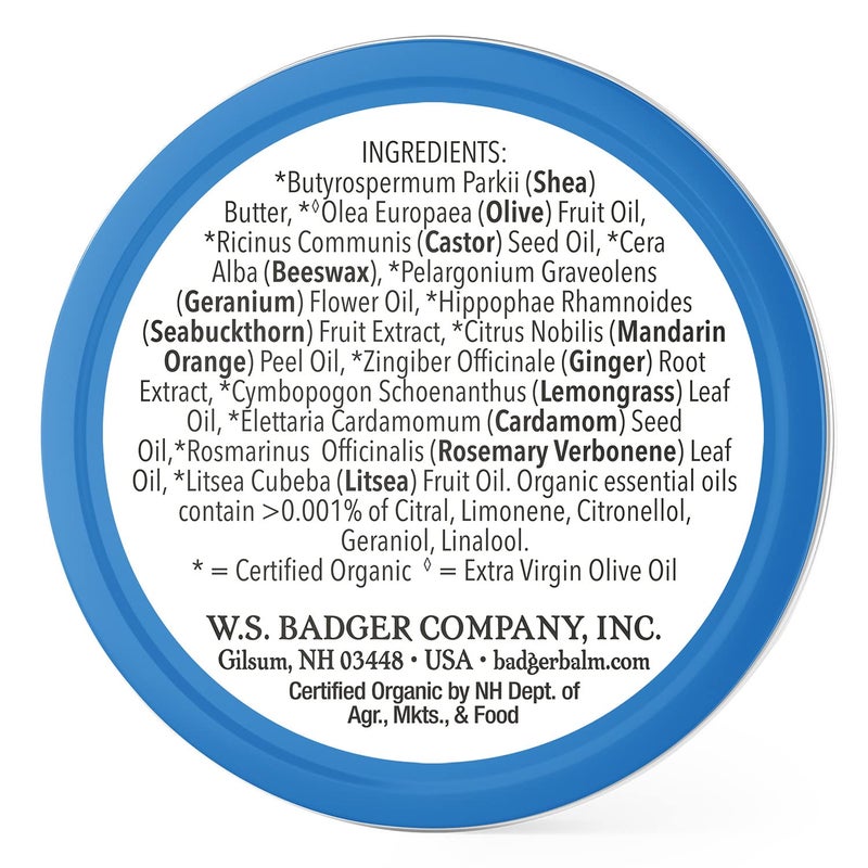 Badger Cuticle Care, 100% Organic Cuticle Cream for Natural Nail Care, Soothe & Restore Dry & Splitting Cuticles, Rich Shea Butter, Light Citrus Scent, .75oz Tin, 3-Pack - Image 2