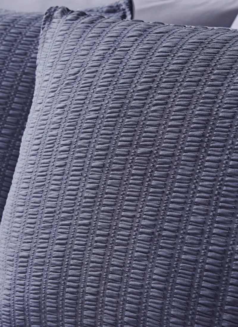 Matalan Blue Stripe Seersucker Duvet Set