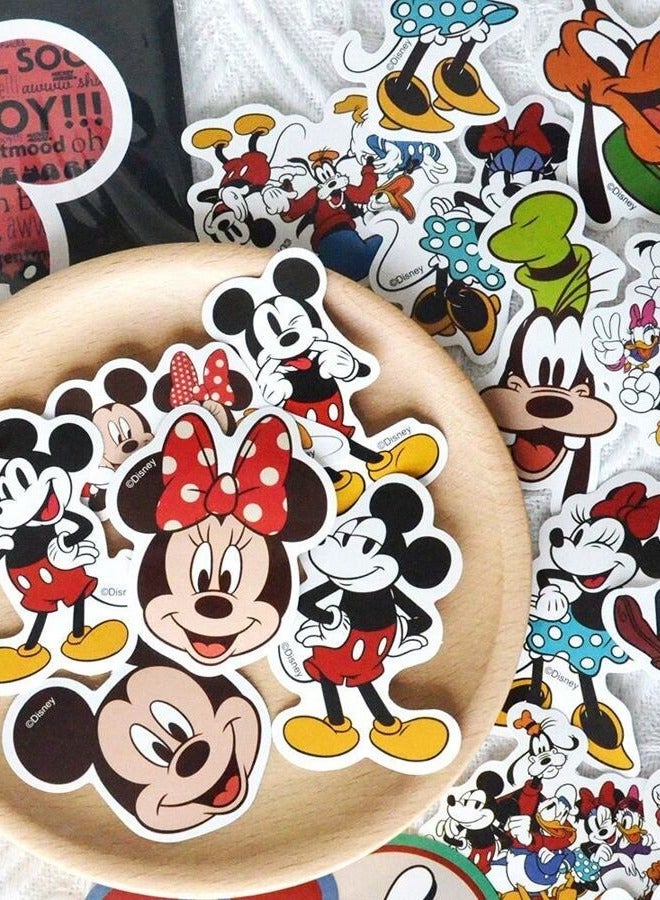 ديزني Mickey العودة الى المدارس مجموعة ملصقات بتصميم ميكي ماوس 50 قطعة مقاوم للماء متعدد الاستخدام - Image 1