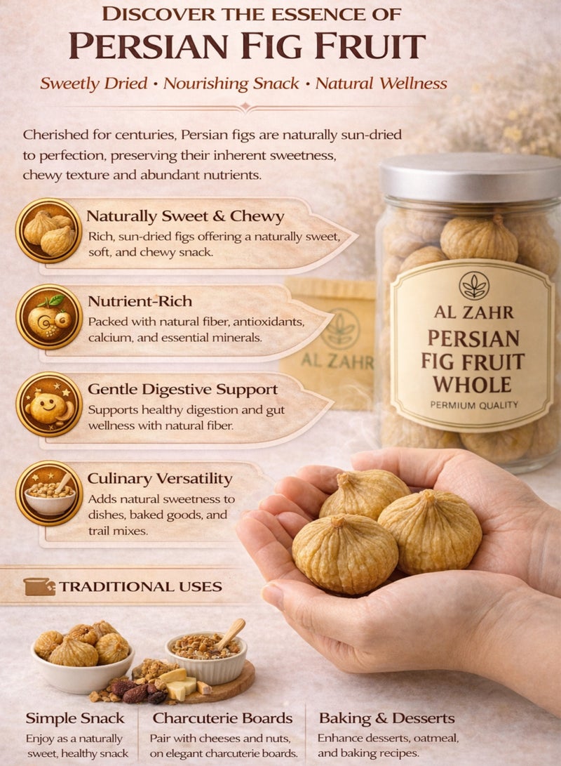 Zahr AL ZAHR Pure Raw Persian Fig Fruit Whole – Hand-Sorted, Naturally Sweet & Sustainably Grown - Image 4