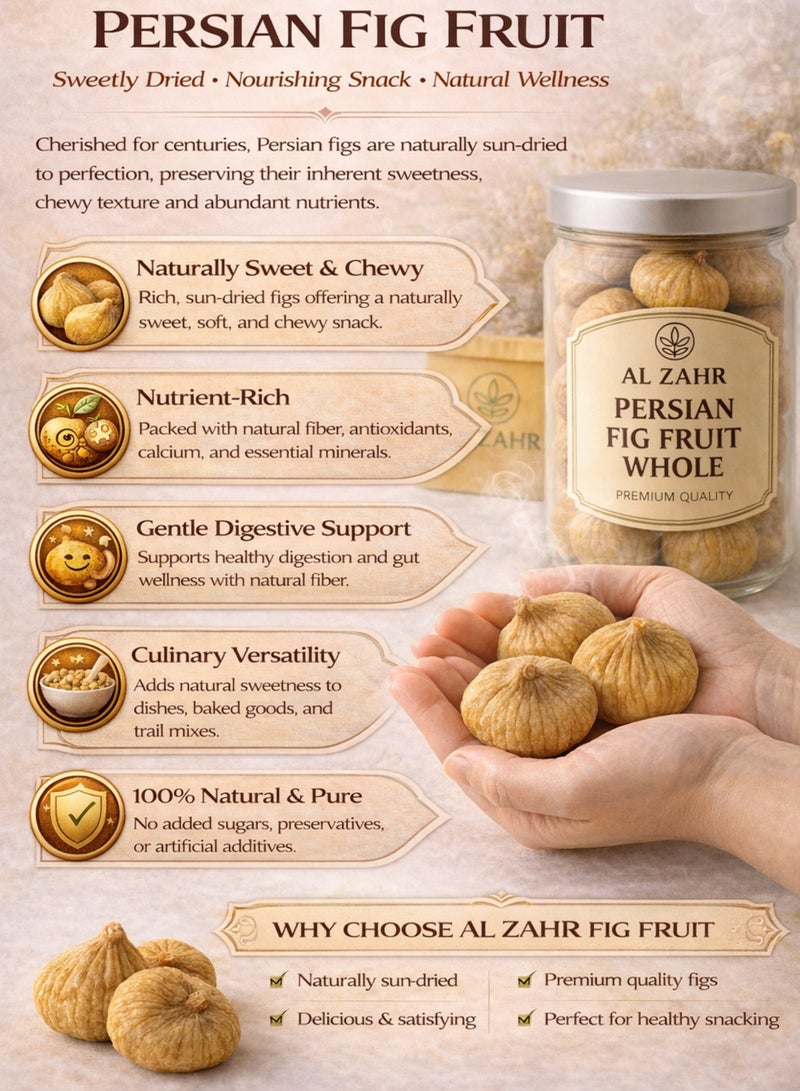 Zahr AL ZAHR Pure Raw Persian Fig Fruit Whole – Hand-Sorted, Naturally Sweet & Sustainably Grown - Image 5