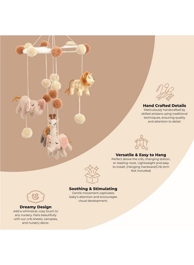 Crane Baby Safari Nursery Ceiling Hanging Decor Boho Jungle Animals Room Decor for Babies Crane Baby, Safari Nursery Decor for Boys and Girls, Ceiling Hanging, 11" x 28", Jungle Nursery Decor - Image 2