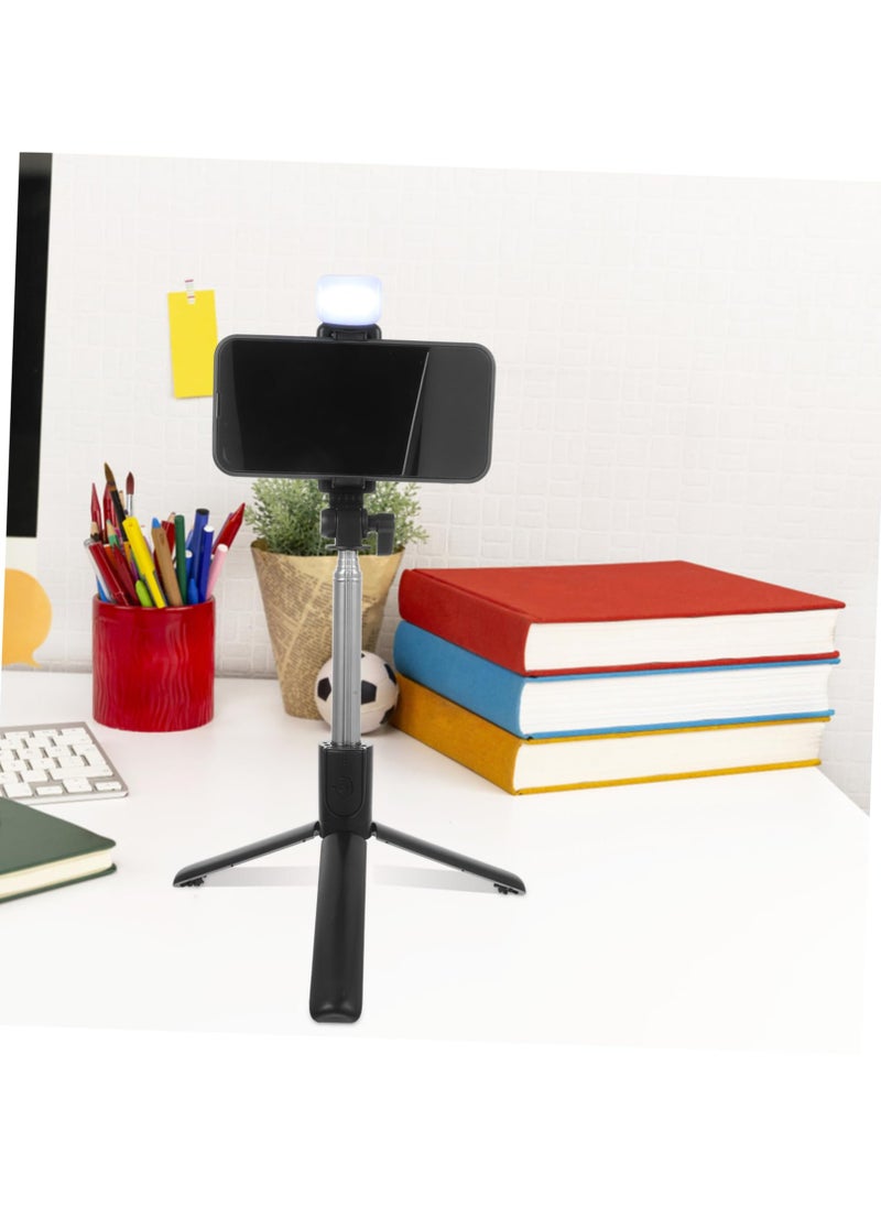 Orleans Cloud - Portable Foldable Mini Desktop Tripod Phone Holder | 3 Sections Extendable Adjustable Clip for Smartphone | Ideal for Vlog Recording, Selfies, & Live Streaming - Image 1