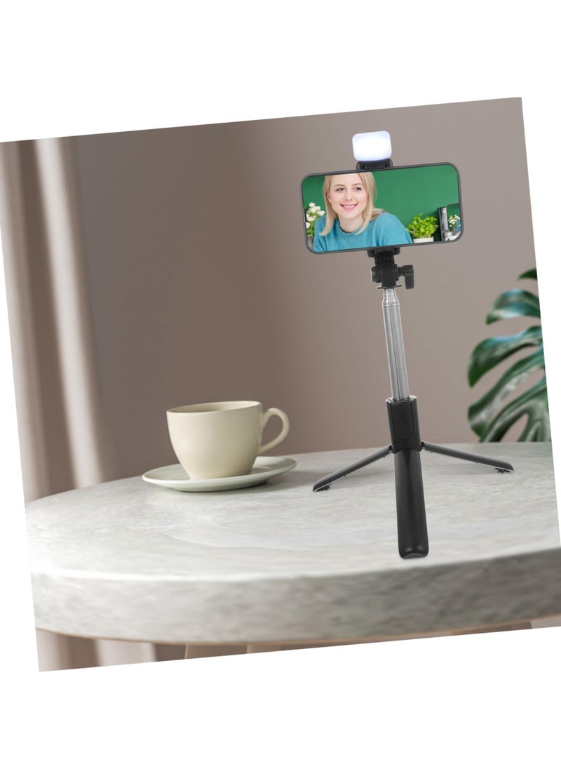 Orleans Cloud - Portable Foldable Mini Desktop Tripod Phone Holder | 3 Sections Extendable Adjustable Clip for Smartphone | Ideal for Vlog Recording, Selfies, & Live Streaming - Image 1