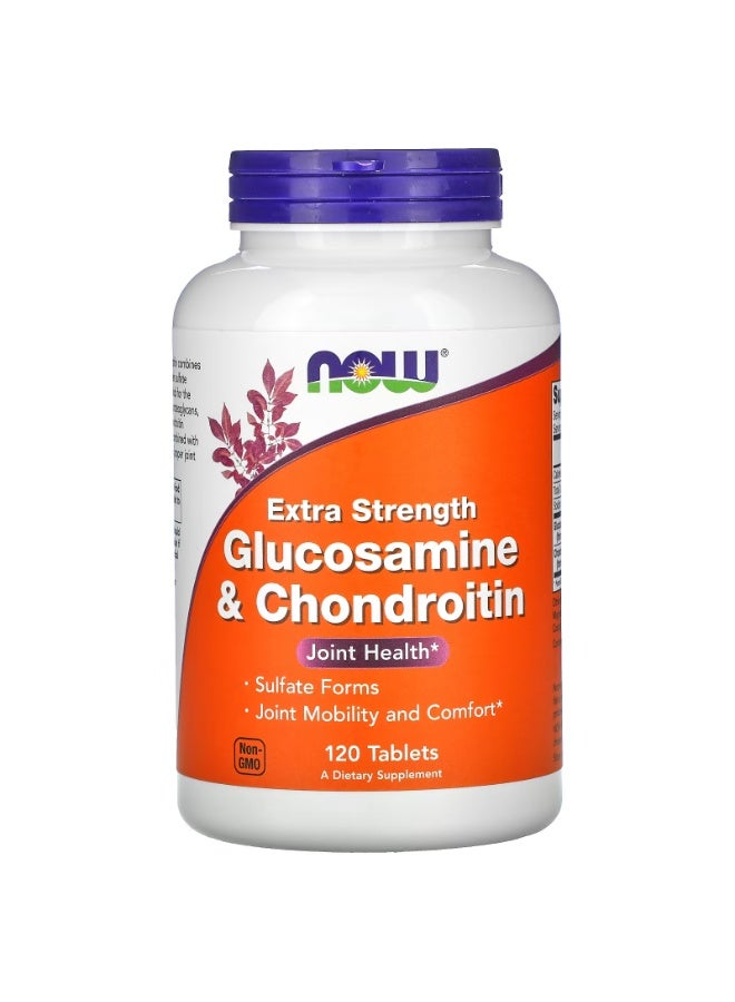 now Glucosamine & Chondroitin, 120 Tablets - Image 1