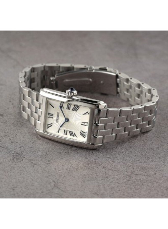 Seiko Ladies Classic Dress Watch SWR083P1, Silver, - Image 3