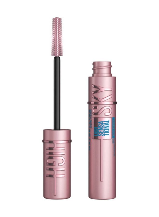 Maybelline New York, Lash Sensational Sky High Mascara Waterproof, Blackest Black & Super Stay Vinyl Ink Longwear Transfer Proof Liquid Matte Lipstick 35 Cheeky Bundle - Image 2