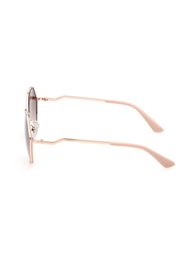 GUESS GU7842 28F Sunglasses 100% UV Protected Brown Geometric For Women - Image 2