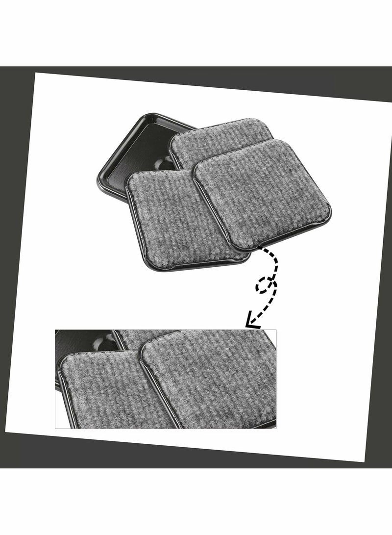 واي آند دي Furniture Caster Cups, Slider Felt Base Castor Cups Pads Anti-Sliding Floor Protectors feet for Tables Bed Sofa Chairs desks  - Image 3