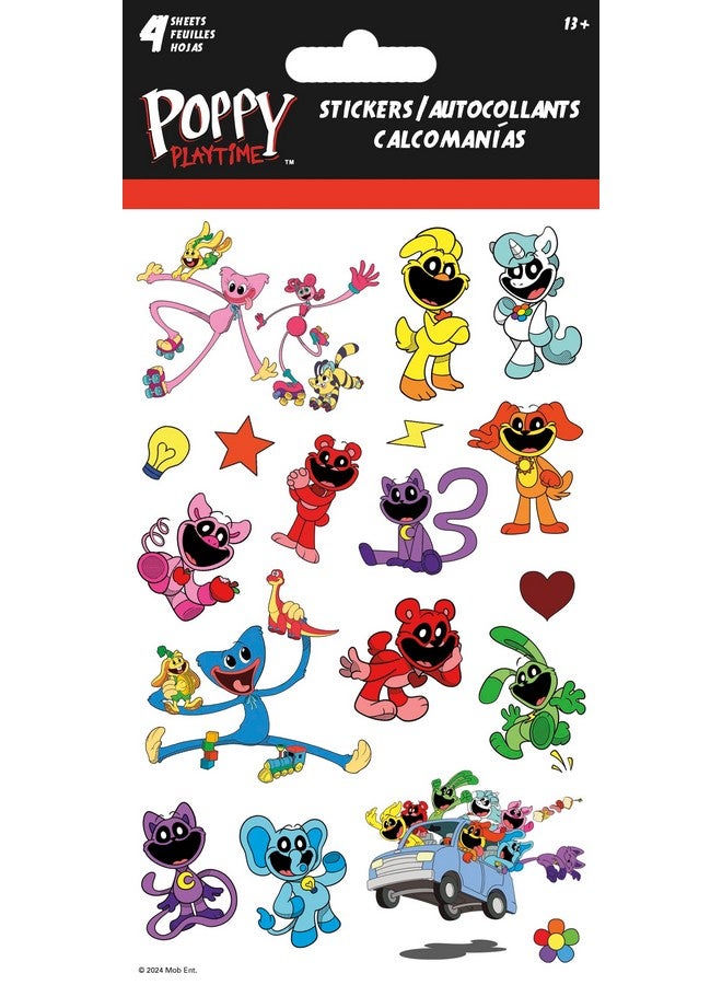 Trends International Poppy Play Time: Chapter 3 - Playtime Friends Standard Stickers - 4 Sheet