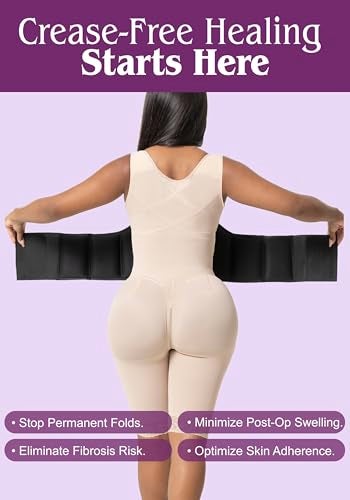 Snatched Body 360 Liposuction Wrap Around Foam | Boards for Lipo Tummy Tuck Recovery | Tabla Post Quirurgica Postoperatorio Abdomen Black - Image 3