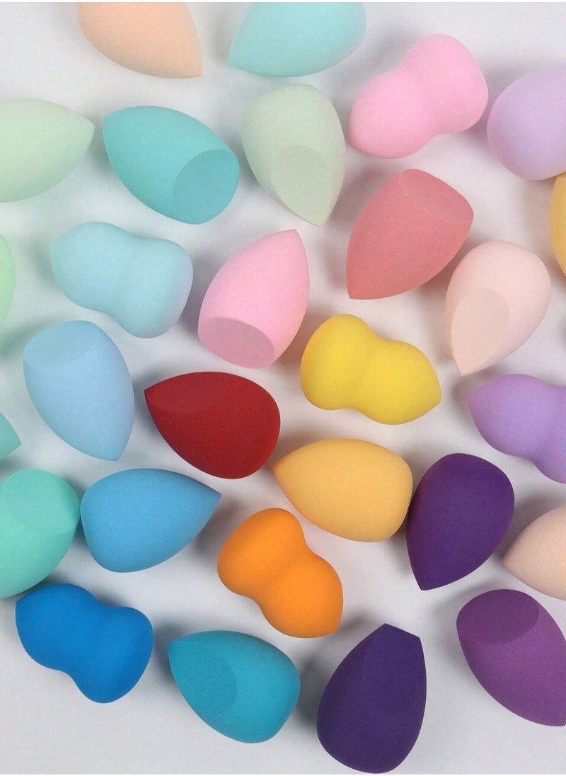 5pcs Makeup Sponge Set, Random Colors and Shapes, Multi-color, Wet and Dry Beauty Sponges, Suitable for All Skin Types (Random)